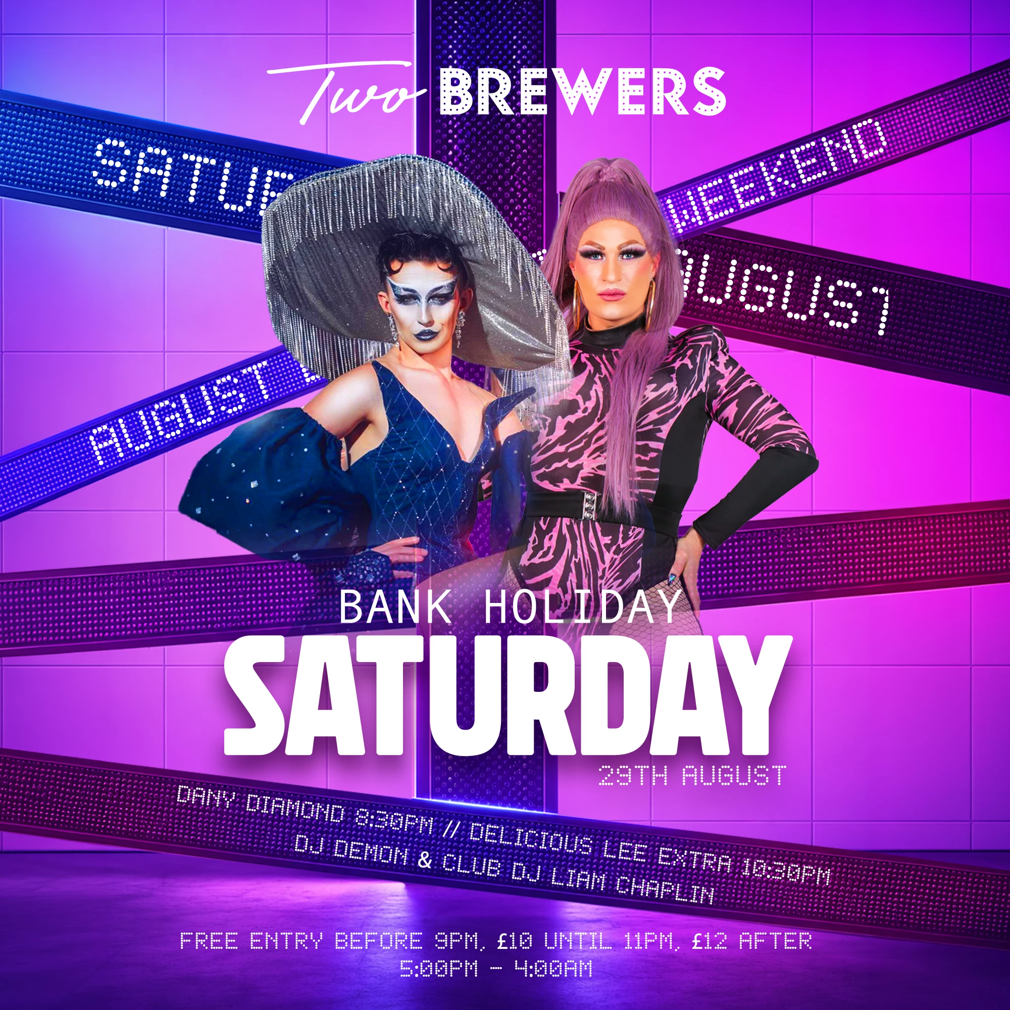 Bank Holiday Saturday Night