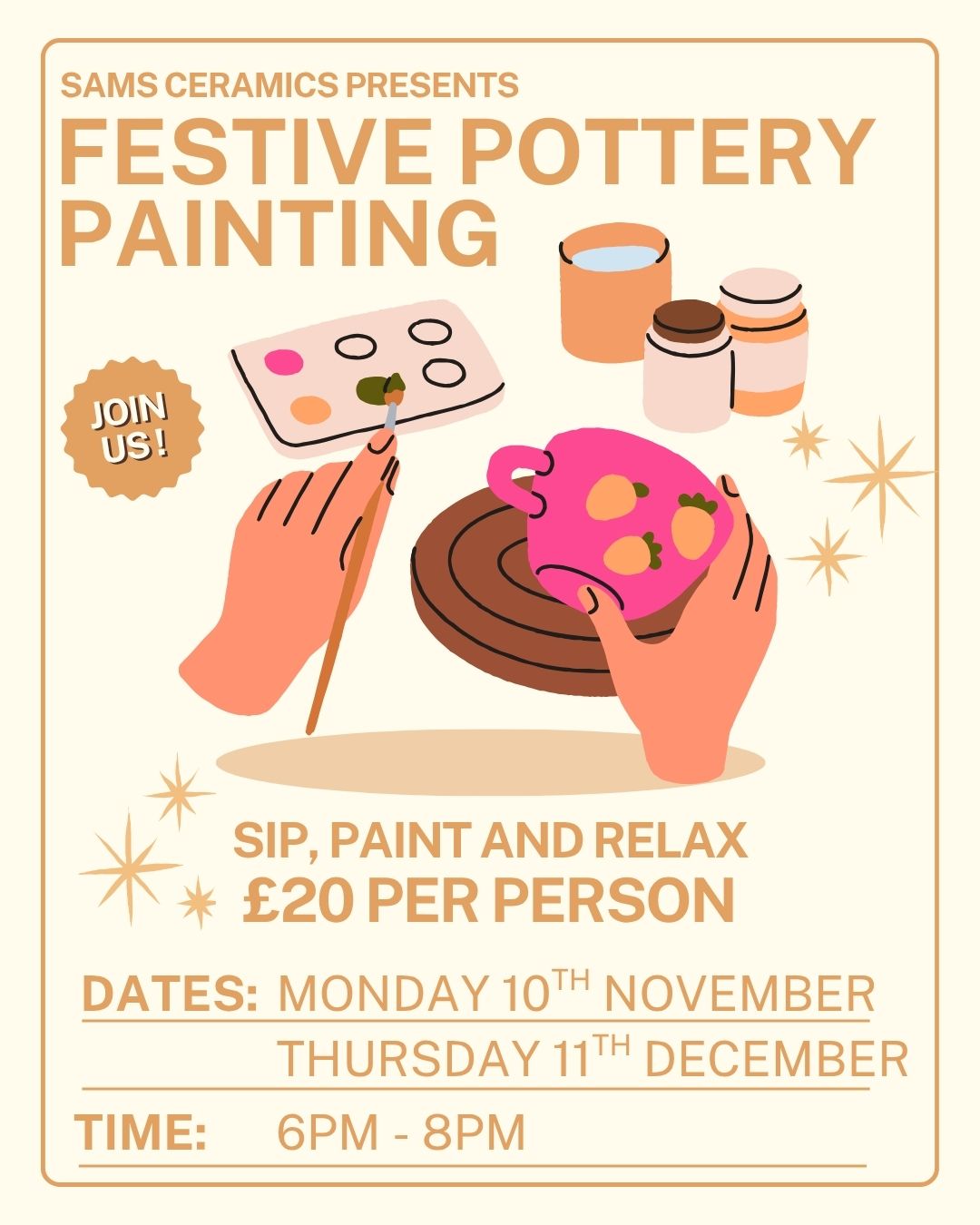 Festive Pottery Painting 