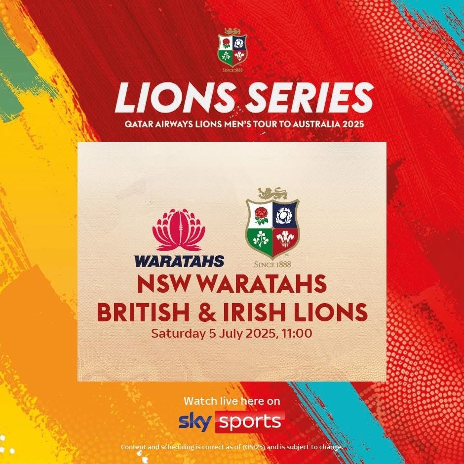 NSW WARATAHS V BRITISH & IRISHLIONS
