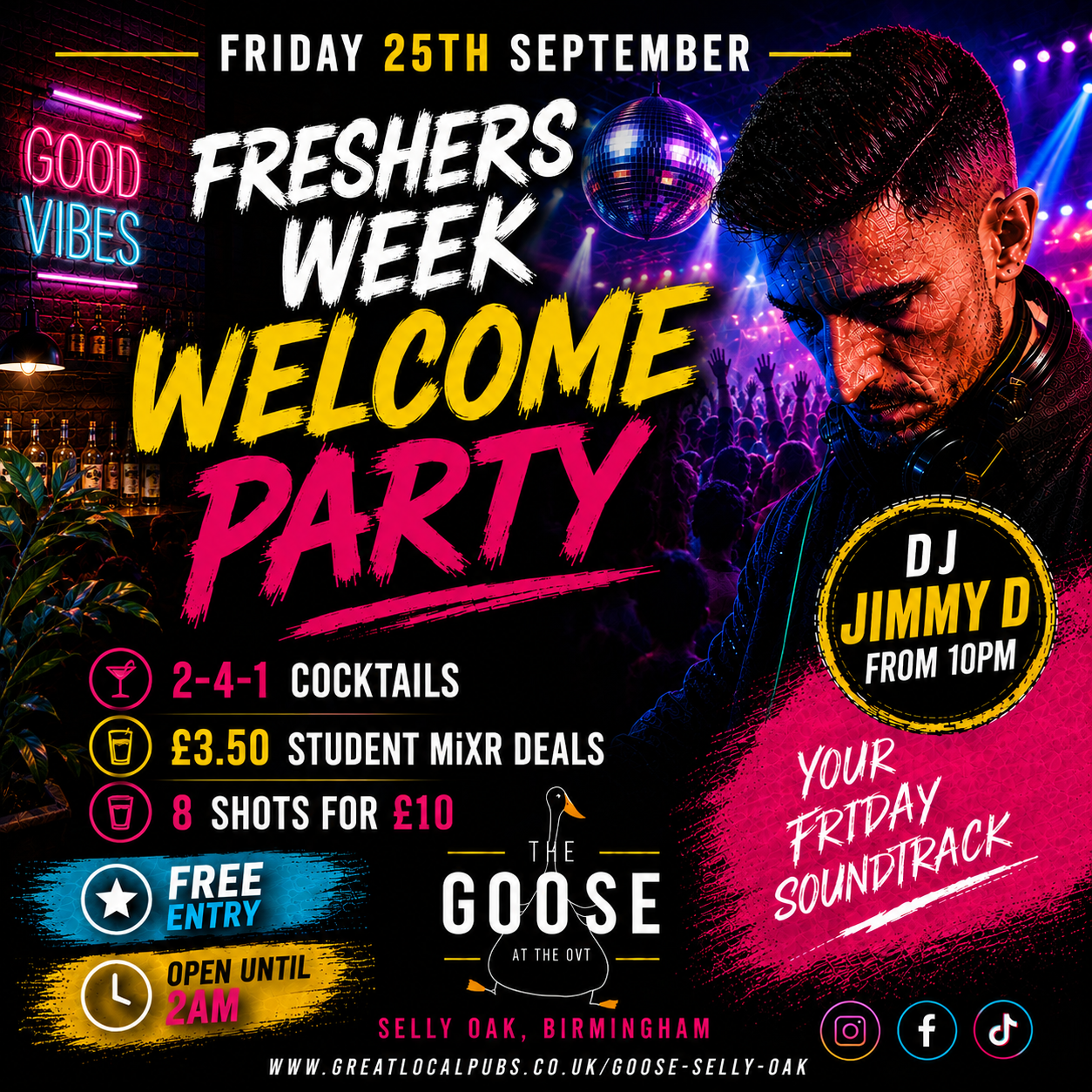 Freshers Week Welcome Party