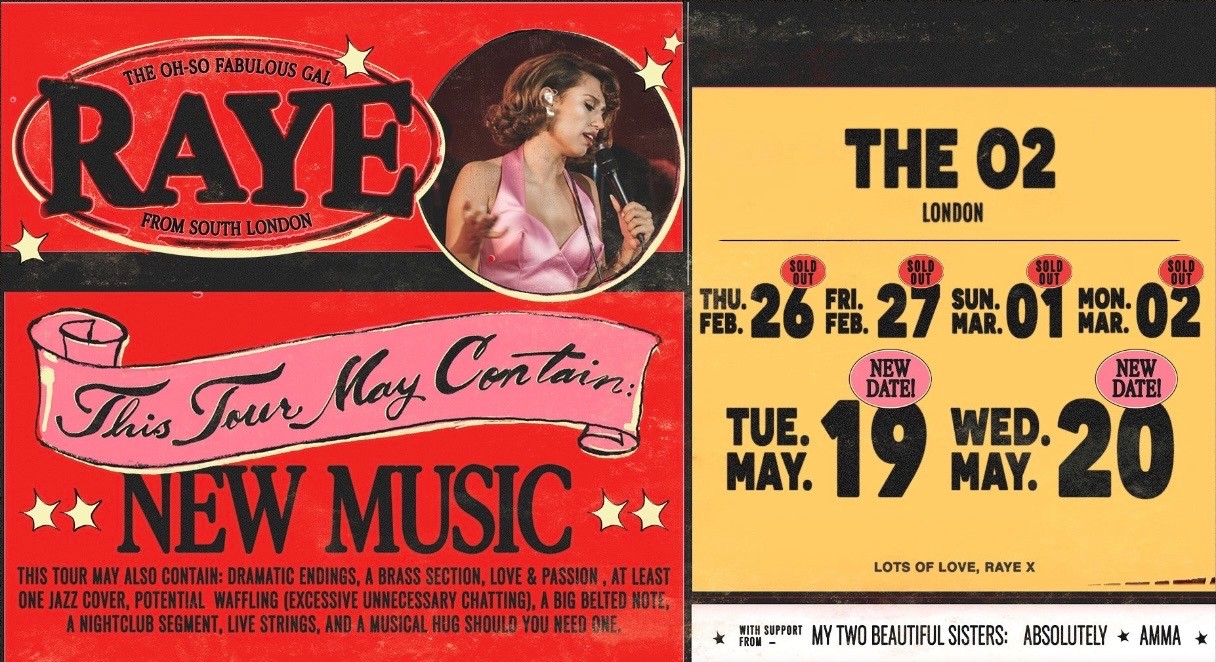 Raye pre and post party