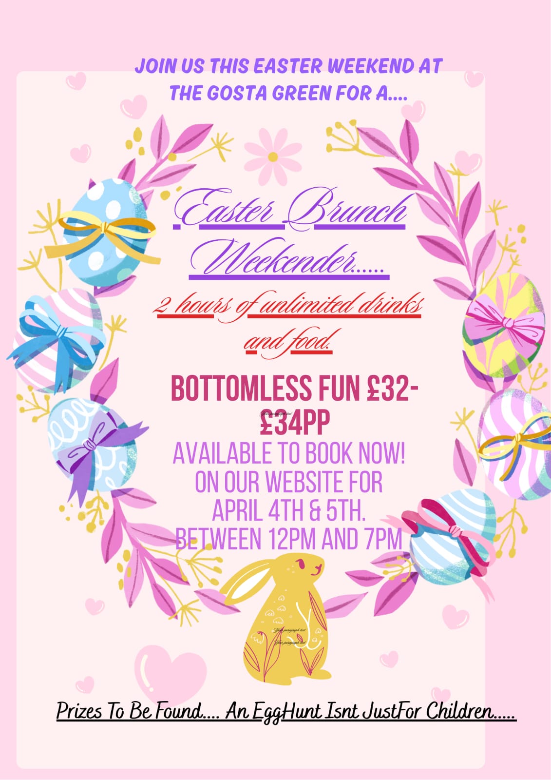 Easter Brunch Weekender