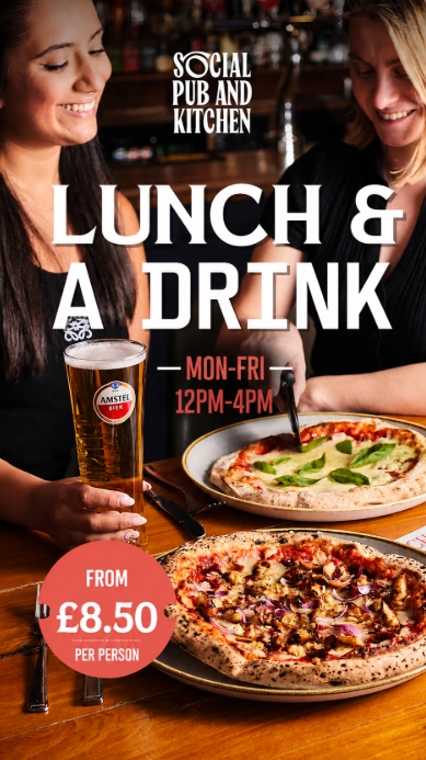 Lunch deal from £8.50