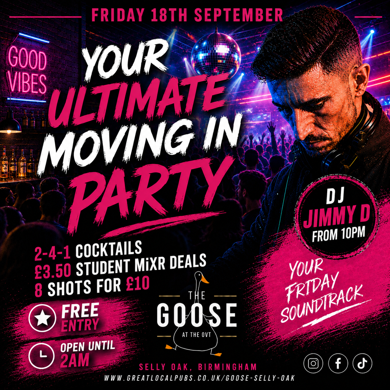 YOUR ULTIMATE MOVING IN PARTY NIGHT