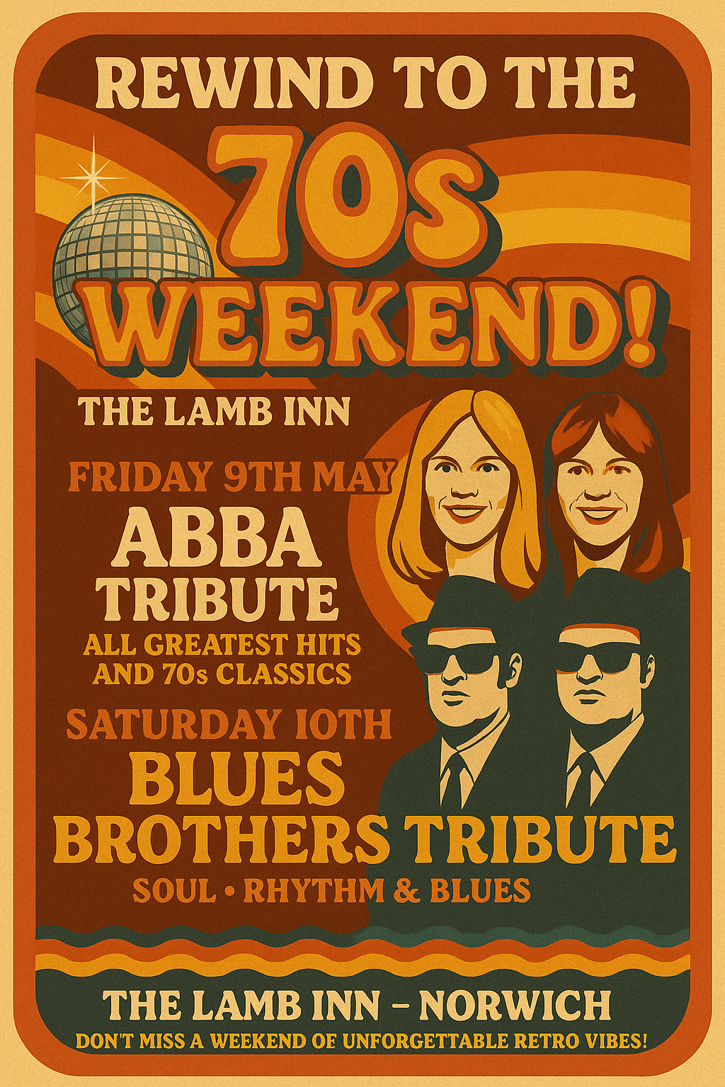 Rewind to the 70s Weekend