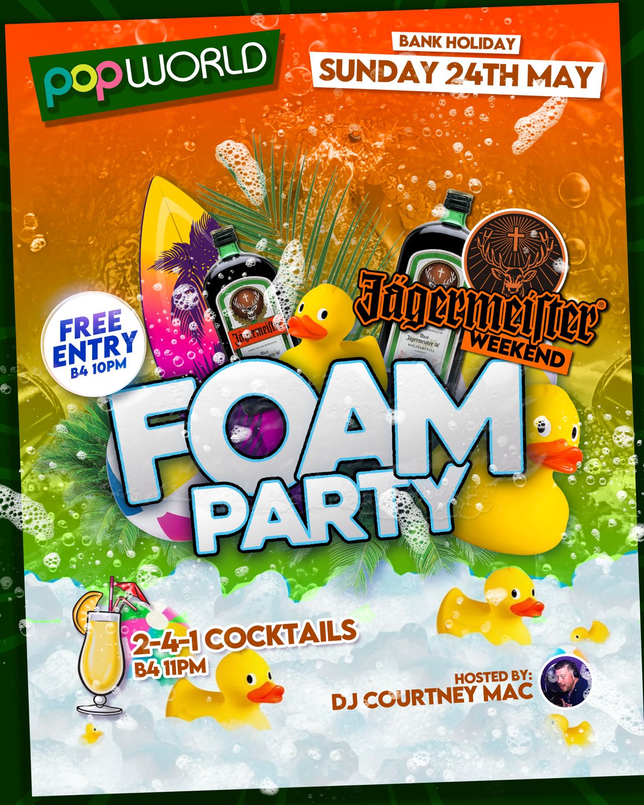  🔥JÄGER -FOAM PARTY