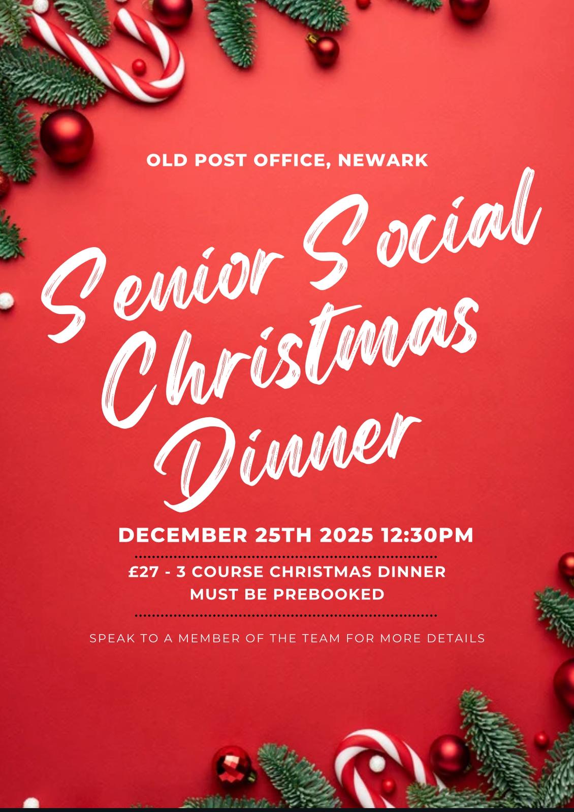 Senior Social Christmas Dinner
