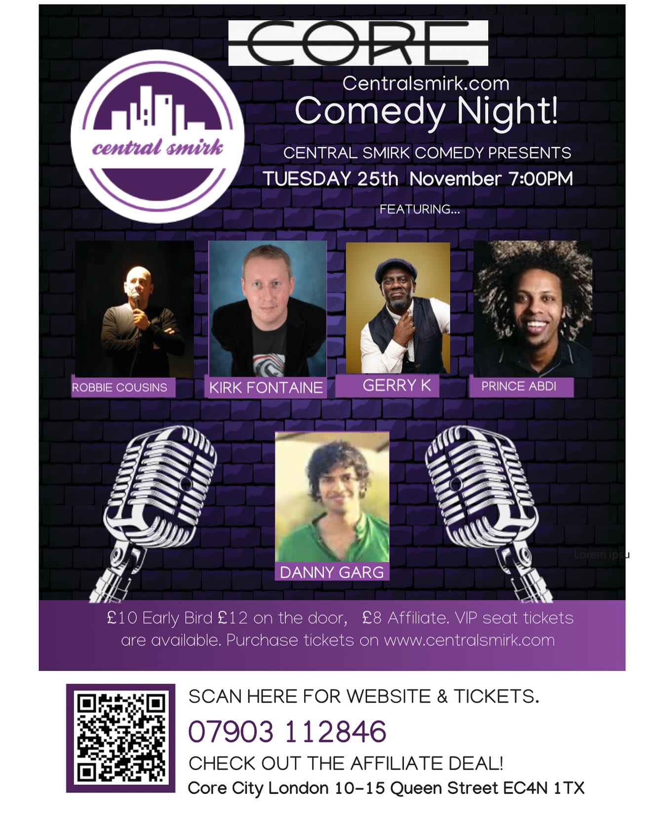 CENTRAL SMIRK COMEDY