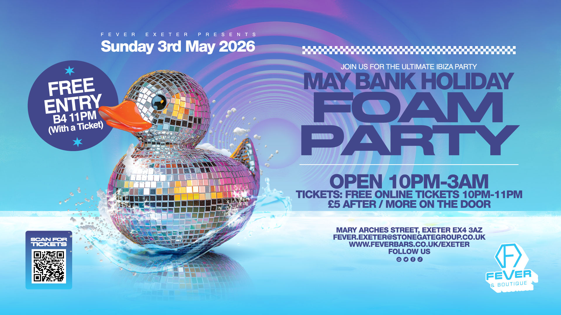 Bank Hol Sunday: IBIZA FOAM Party