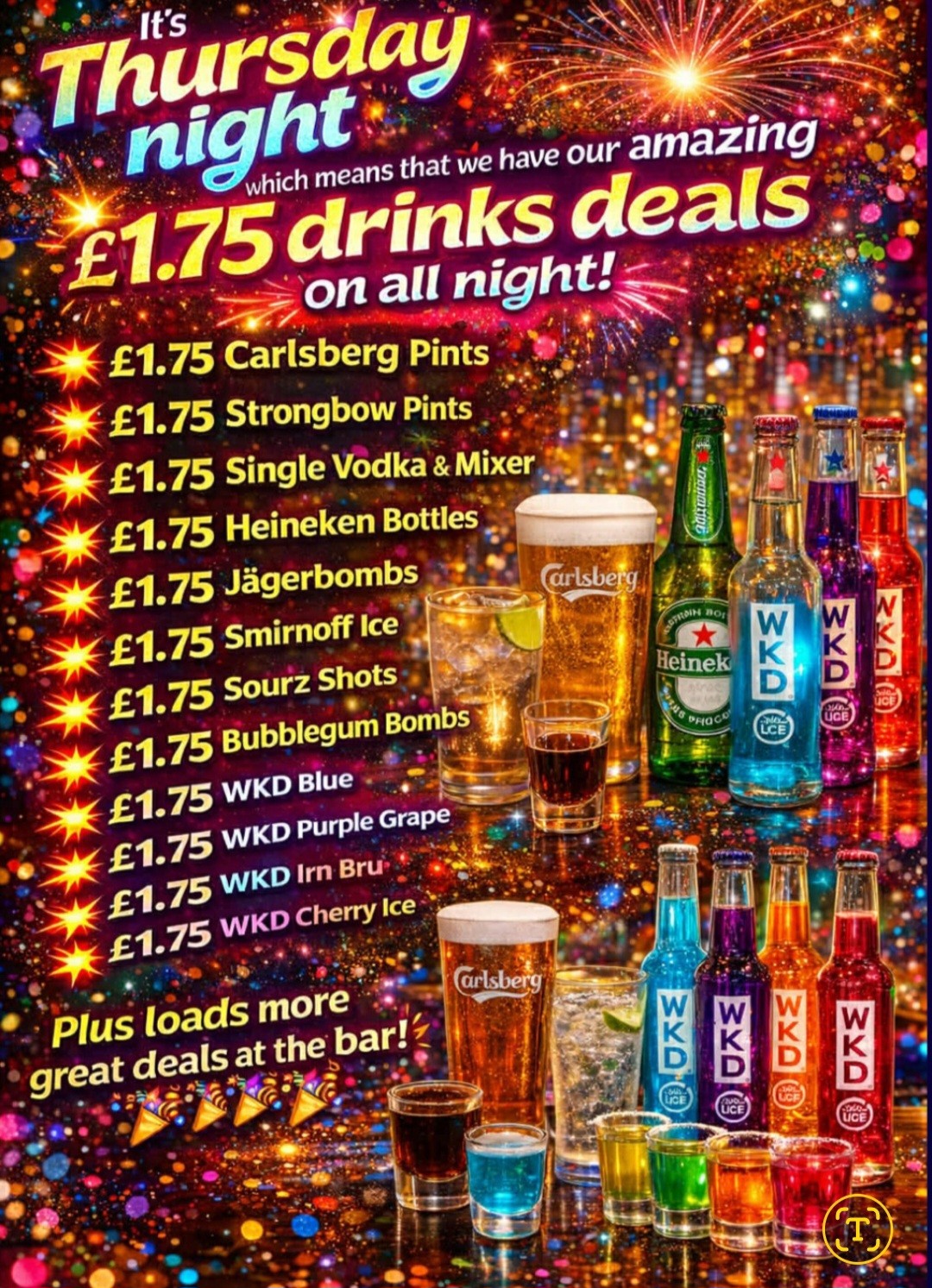 Thursday Night £1.75 Drinks Deals