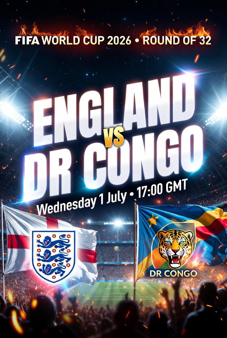 England VS DR Congo R32