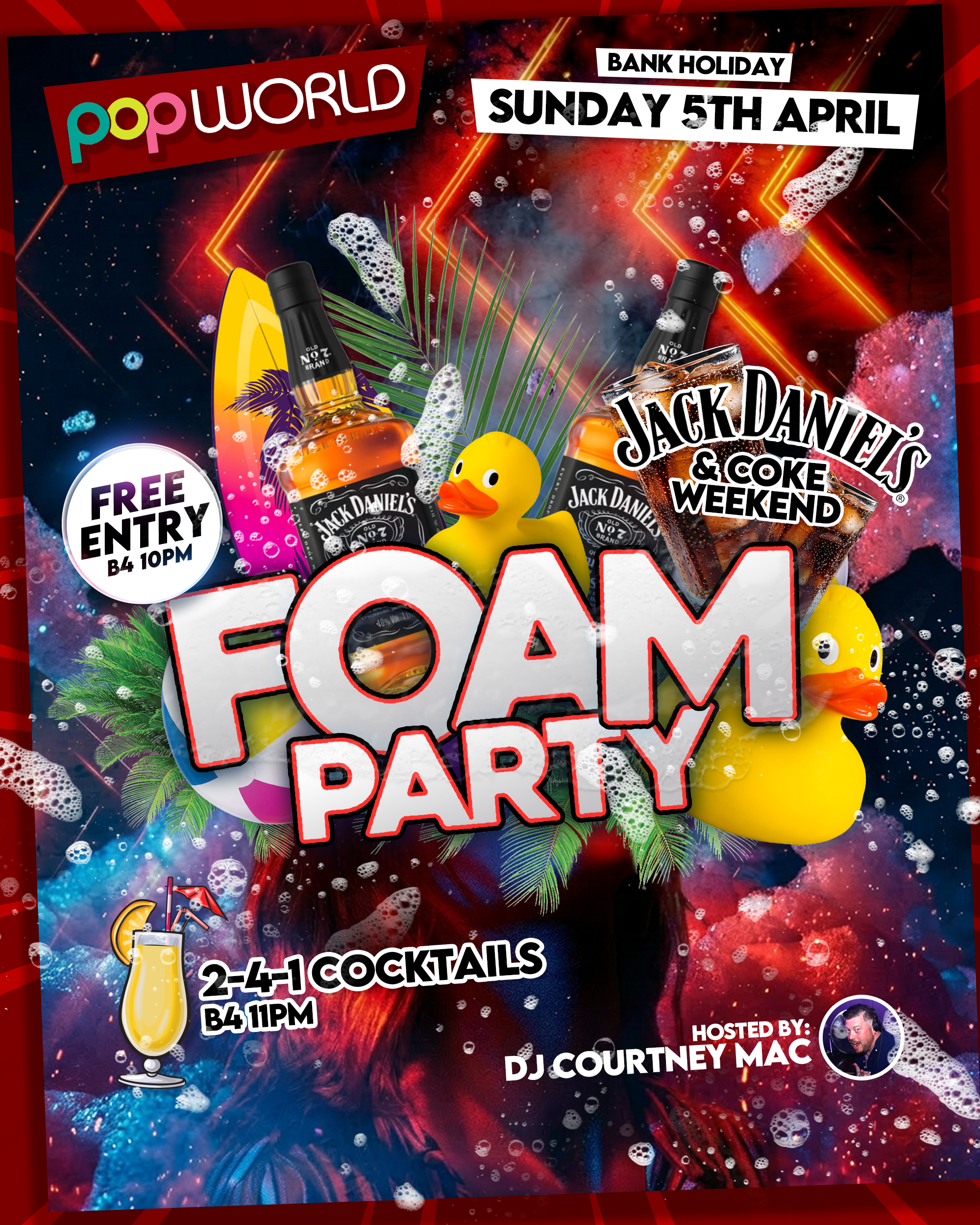 🫧🔥 JD & COKE FOAM PARTY 🔥🫧