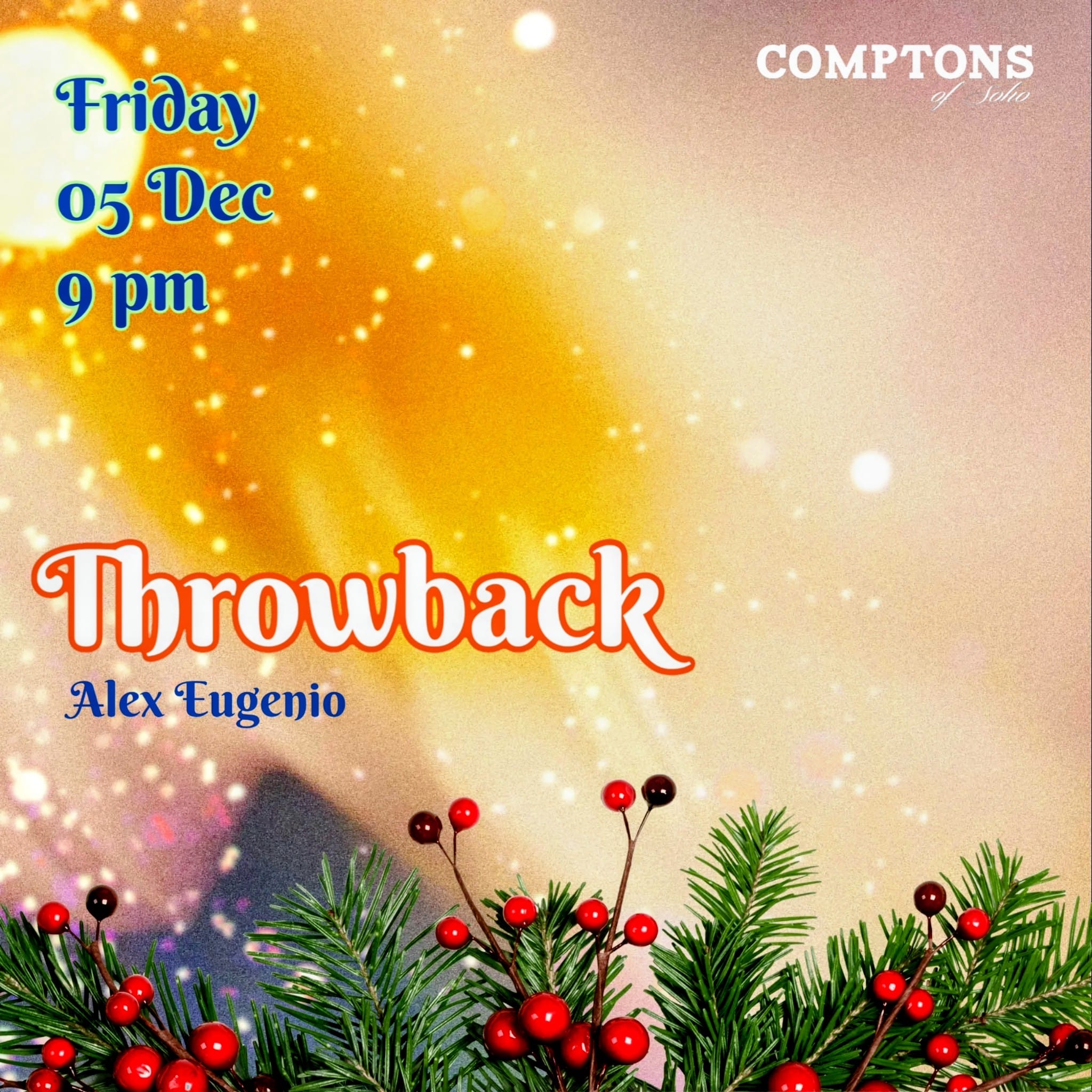 THROWBACK FRIDAYS With DJ Alex Soul Eugenio