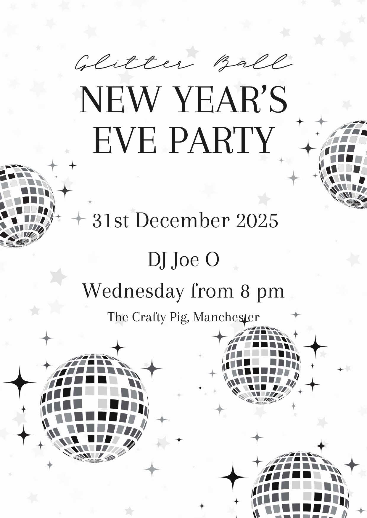 Glitter Ball NYE Party