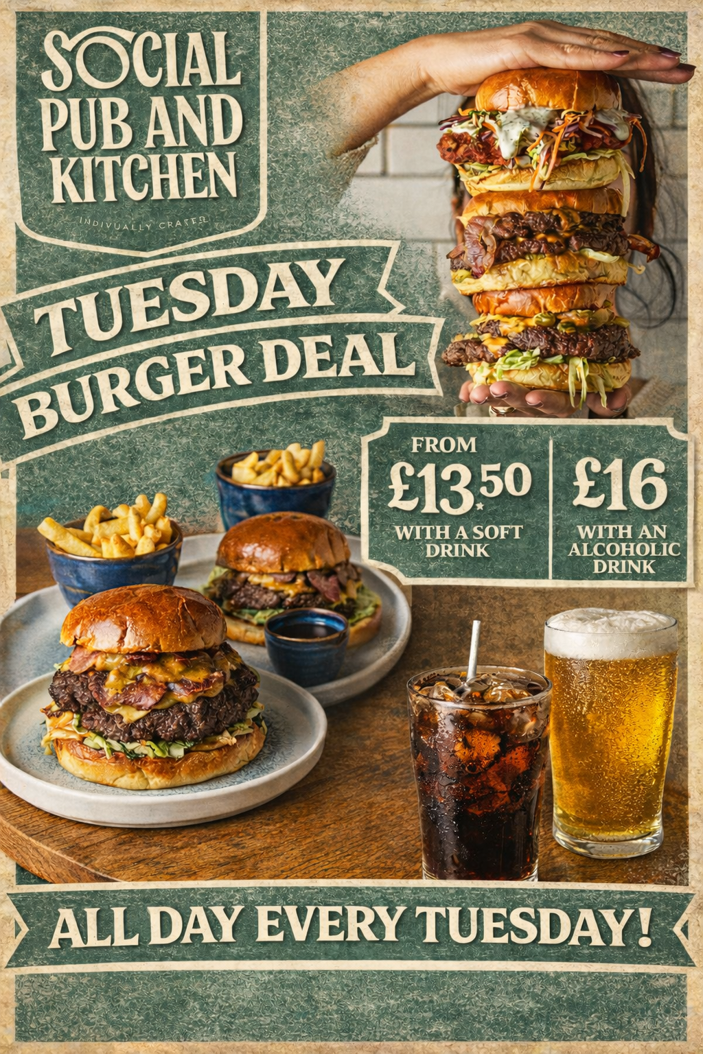 Burger and Drink deal