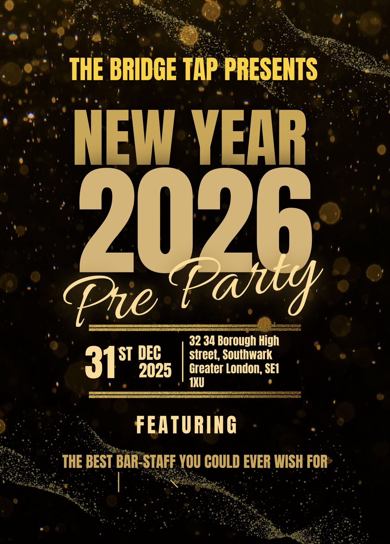 NYE AT THE BRIDGE TAP