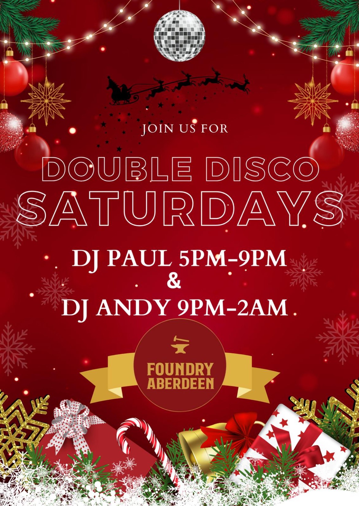  christmas Double disco saturdays