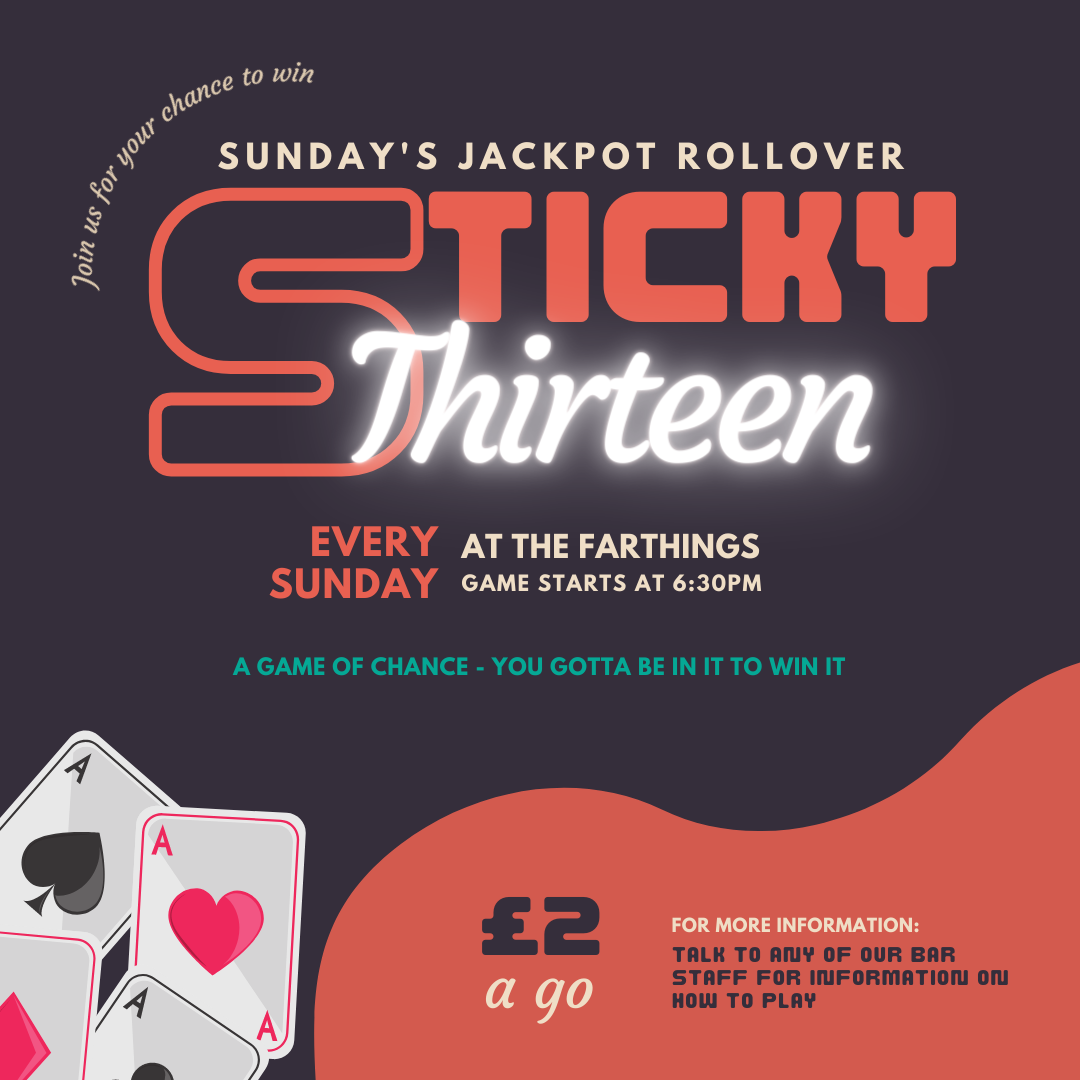 Sticky 13 Sunday Jackpot Rollover