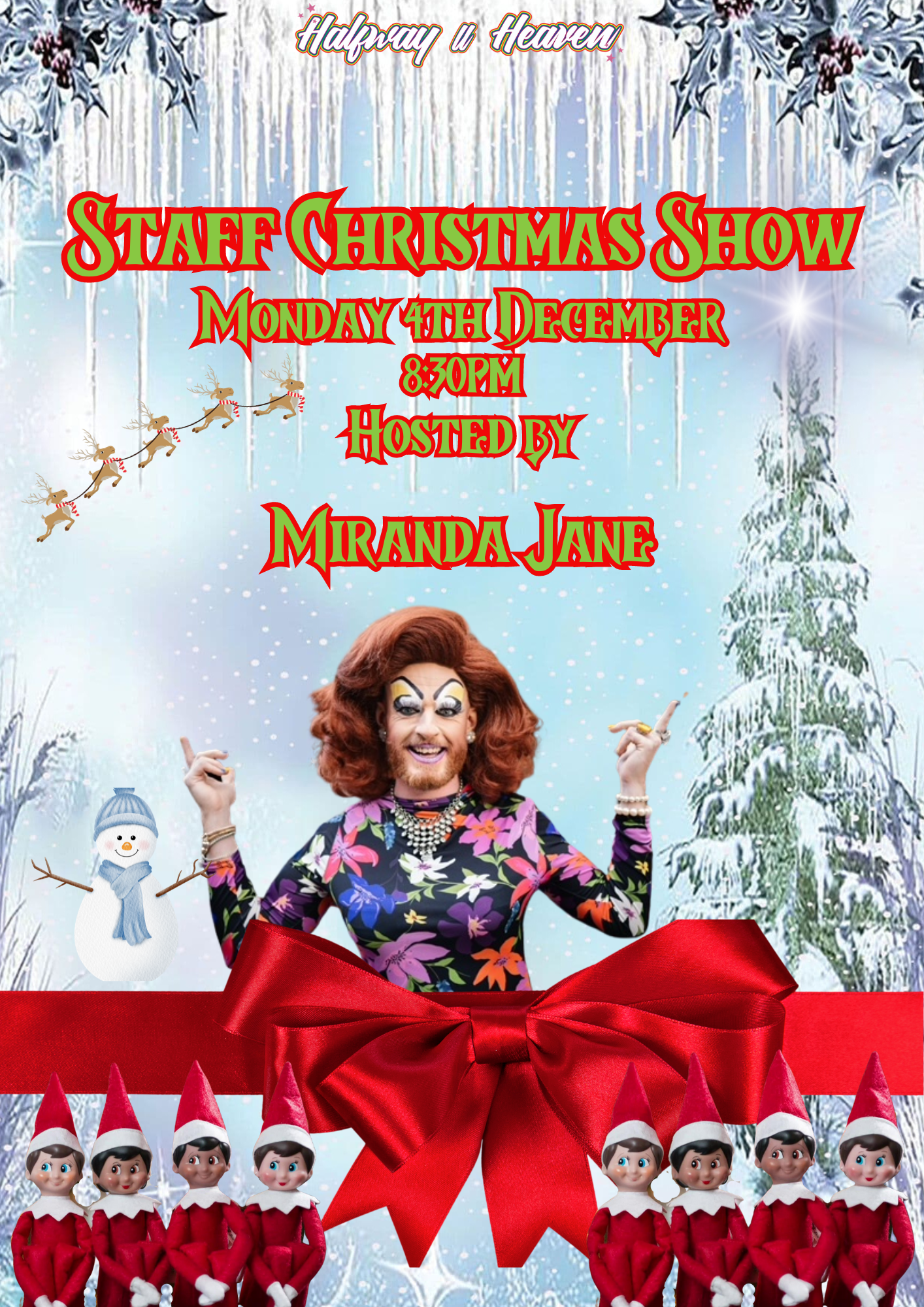 Miranda Jane hosts the Staff Christmas Show