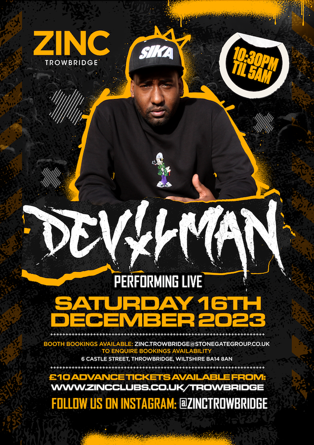 DEVIL MAN live performance at Zinc Trowbridge
