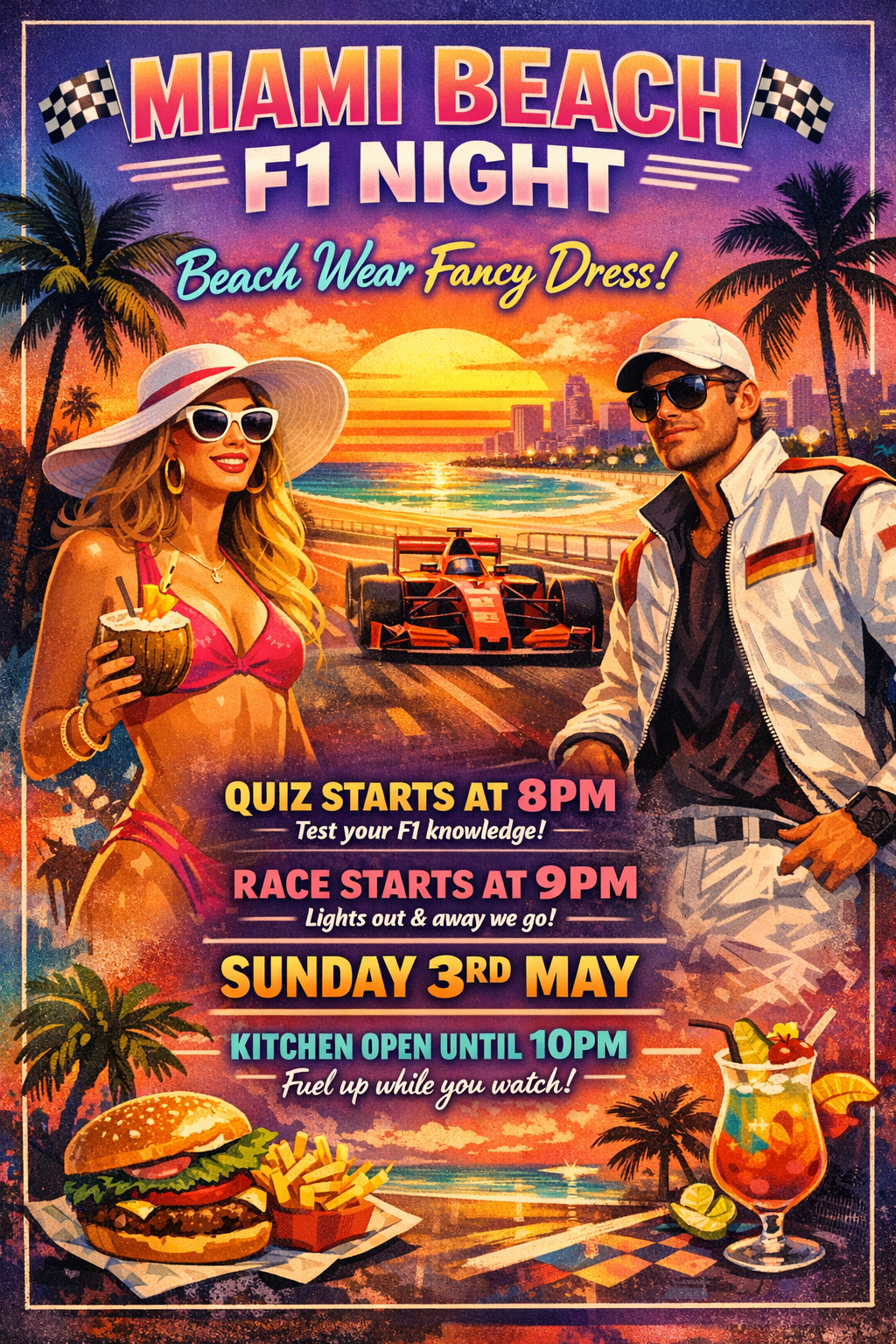 Miami F1 Beach Party and Quiz