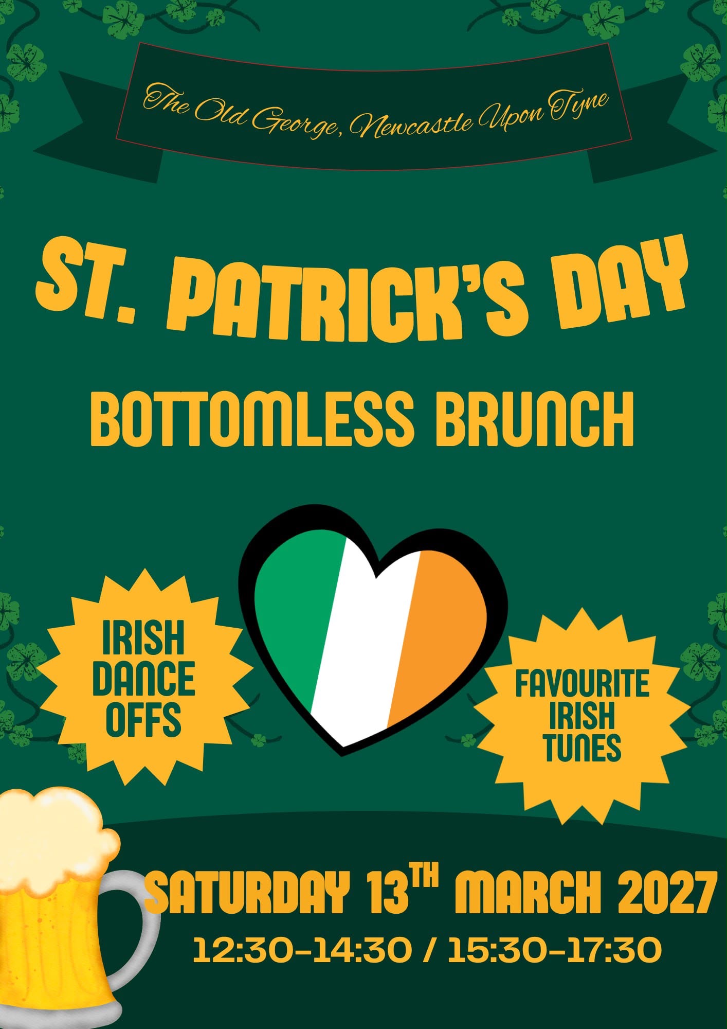 Bottomless Brunch Theme ST Paddys