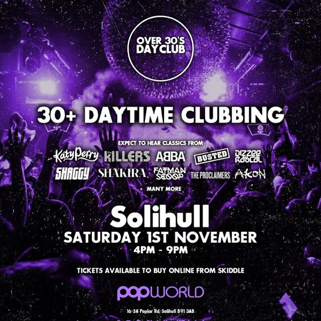 Over 30s Halloween DayTime Clubbing