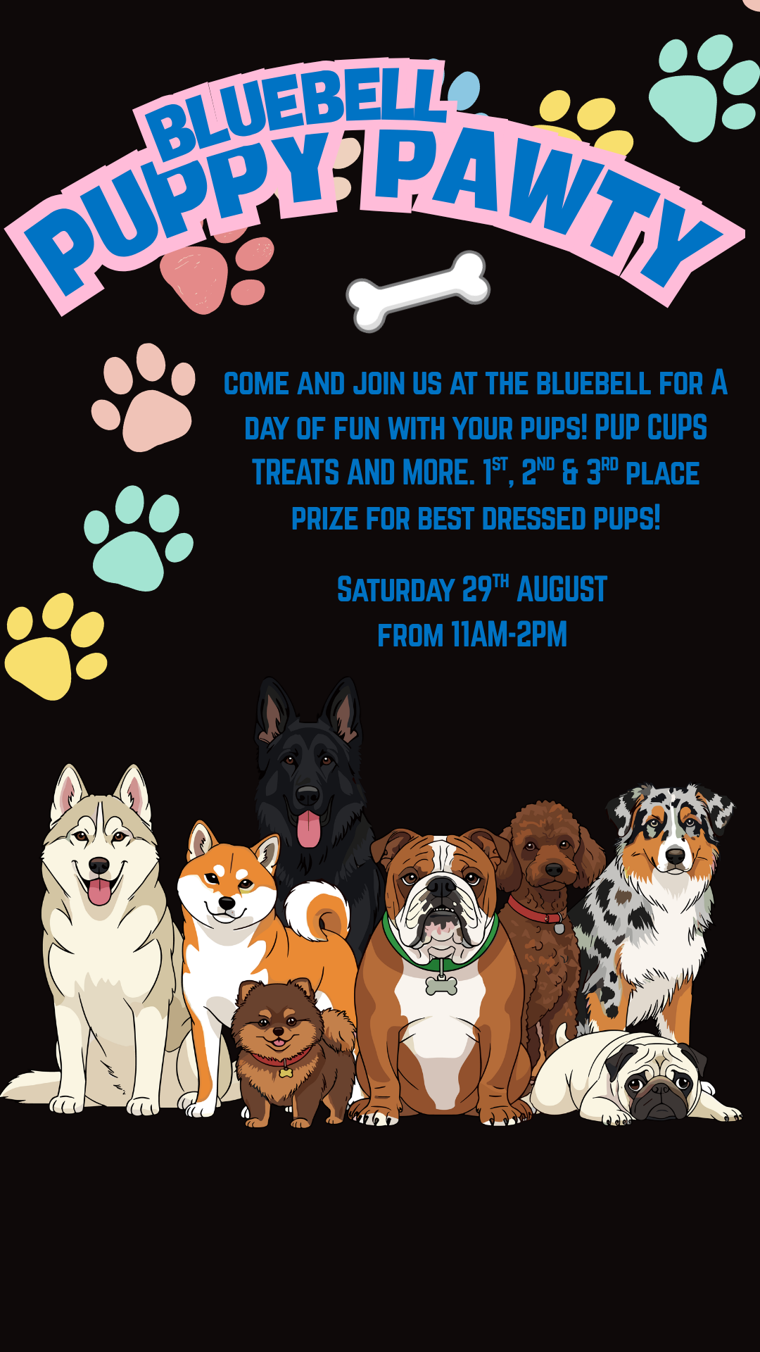Bluebell Puppy Pawty