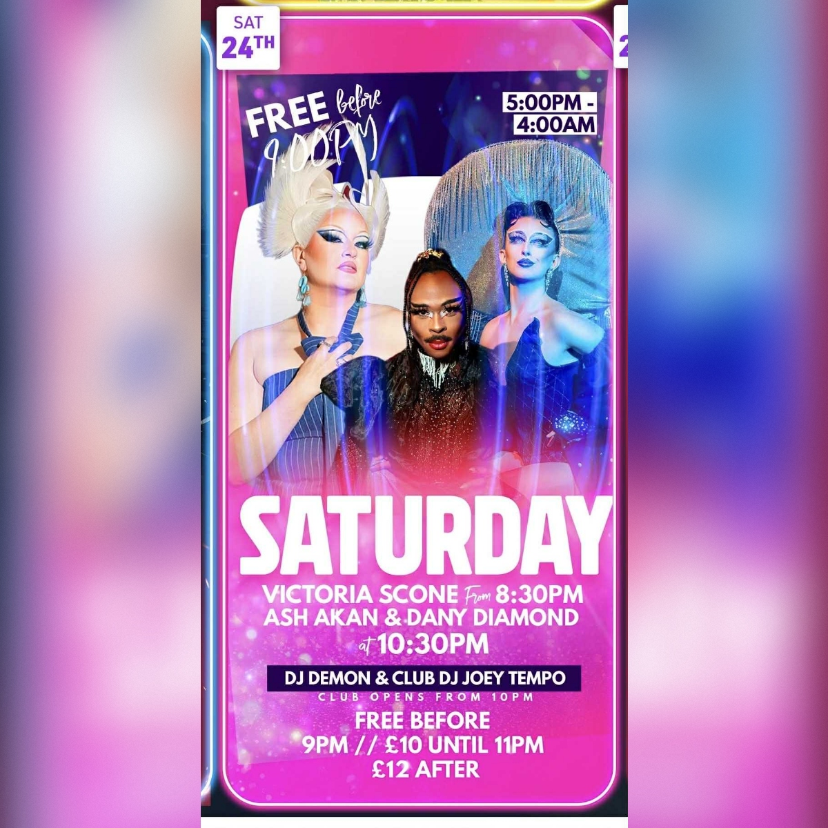 Saturday Night Drag Extravaganza - Cabaret and Clubbing