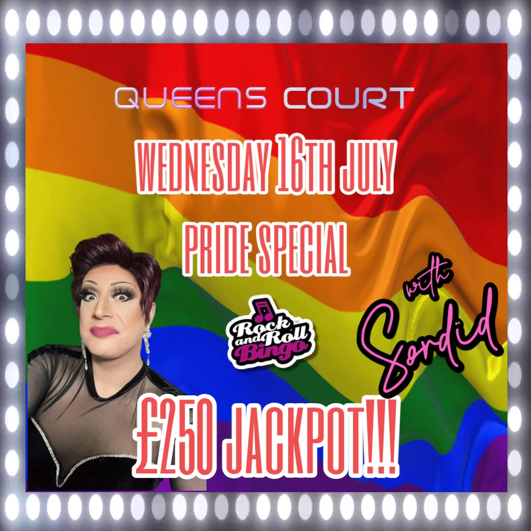 Pride Special Rock and Roll Bingo