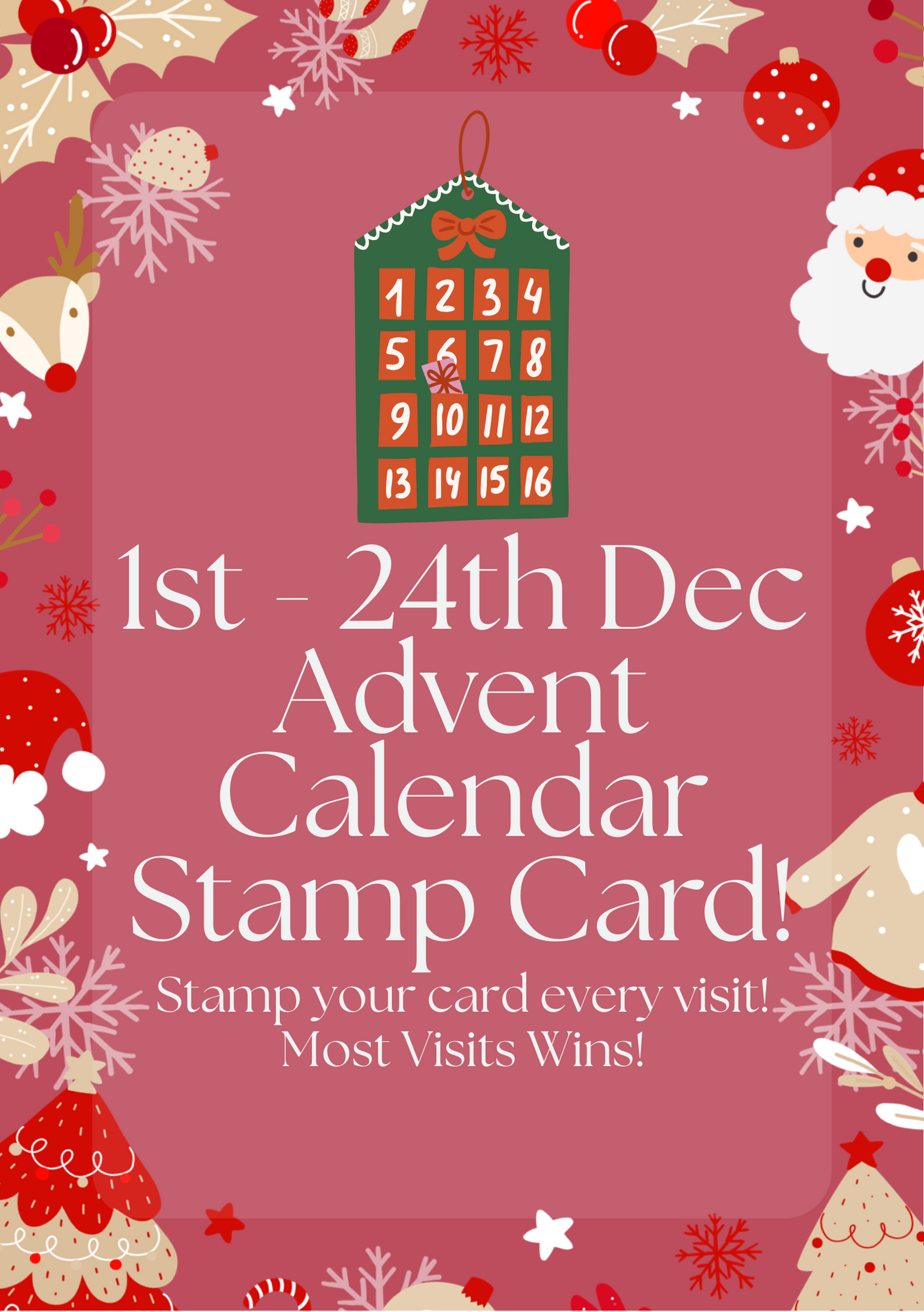 Advent Calendar Stamp Card 📅🎁