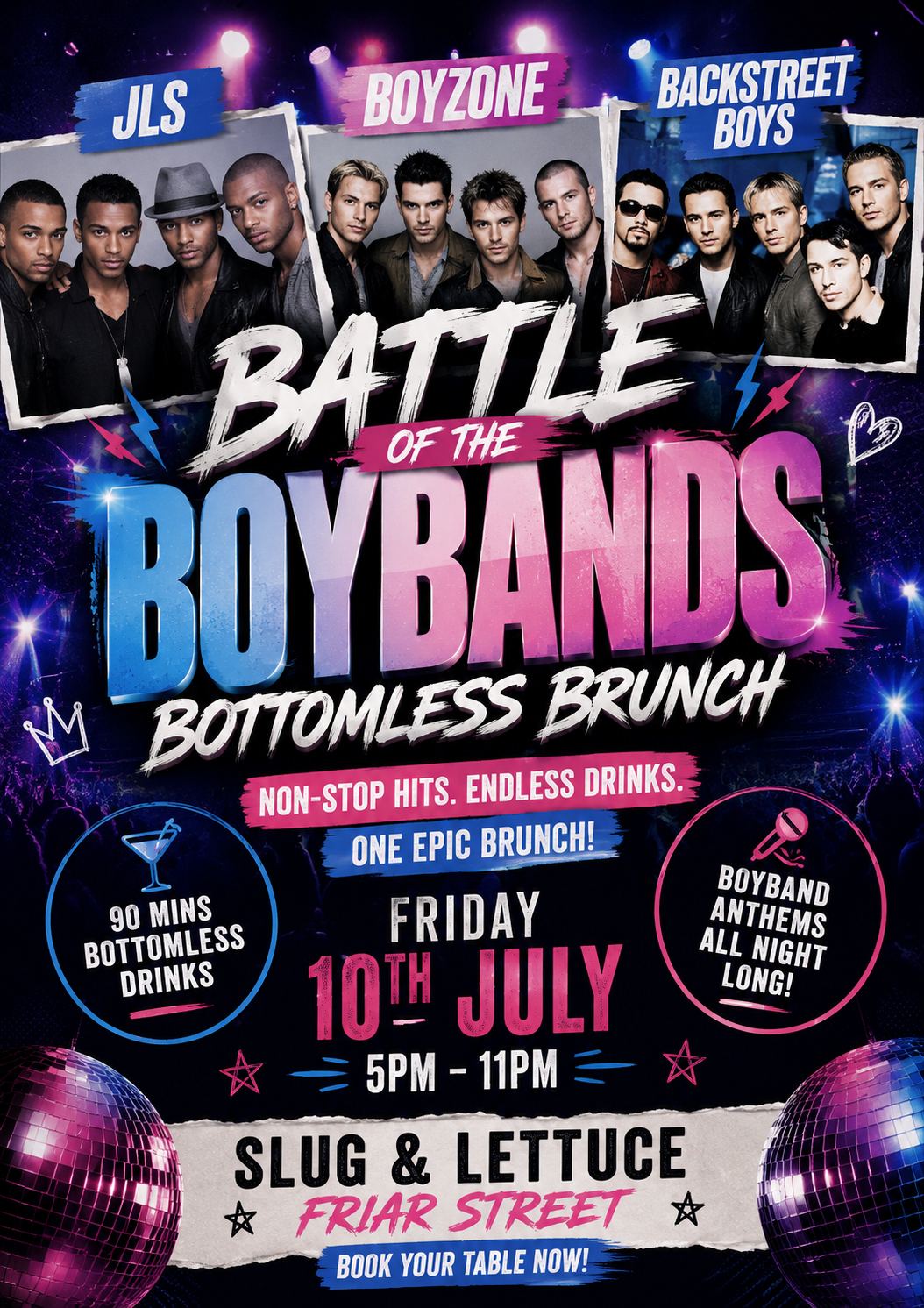 Battle of the boy bands Brunch