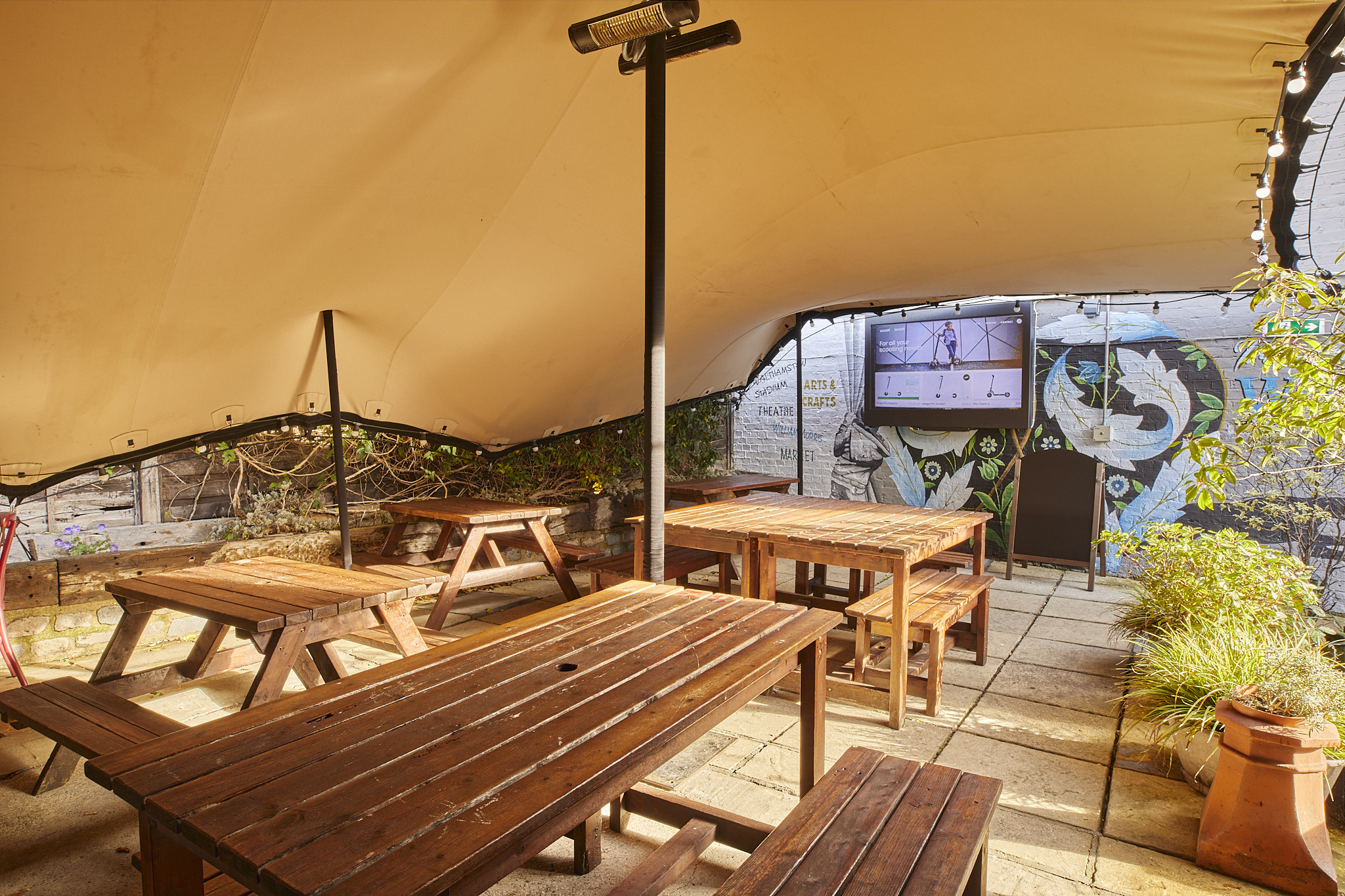 Beer Garden at The Bell, Walthamstow