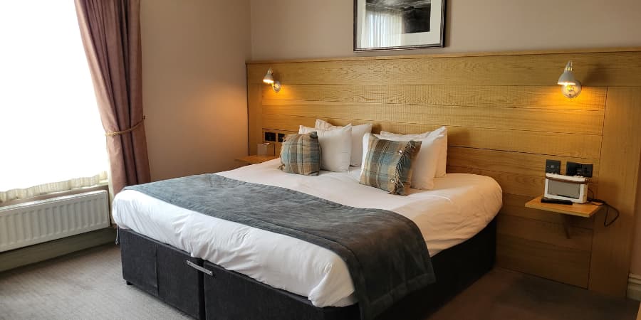 Double bedroom at Black Hat, Ilkley hotel