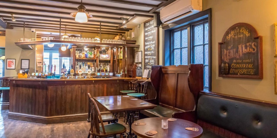 Customer Bar Area at Station Inn Whitby