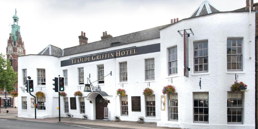 External view of Ye Olde Griffin Hotel March