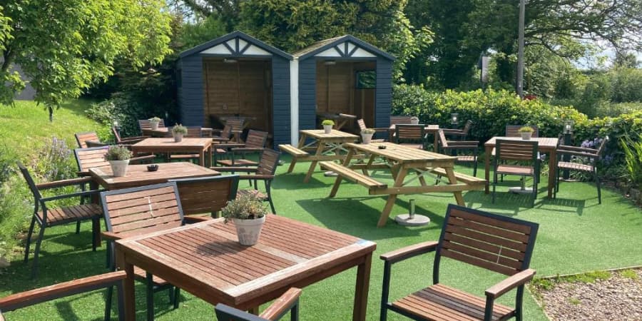 Garden area at Stork Hotel Thurnham