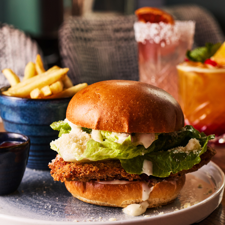 Pizza and cocktails with darts