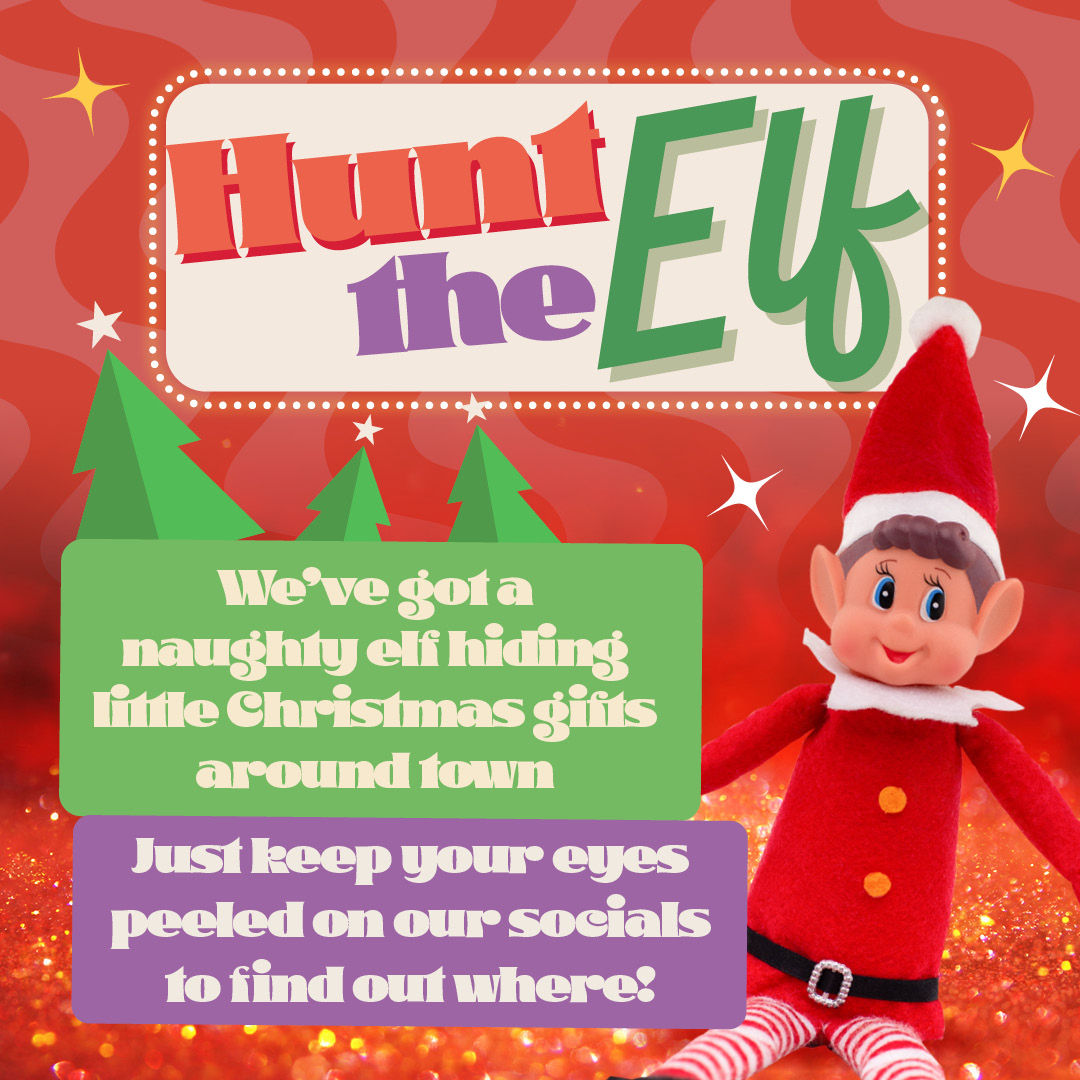 We've got a naughty elf hiding Christmas gifts! We've got a naughty elf hiding Christmas gifts!