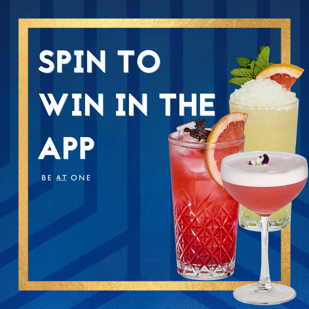 Spin To Win Cocktails In The Be At One App