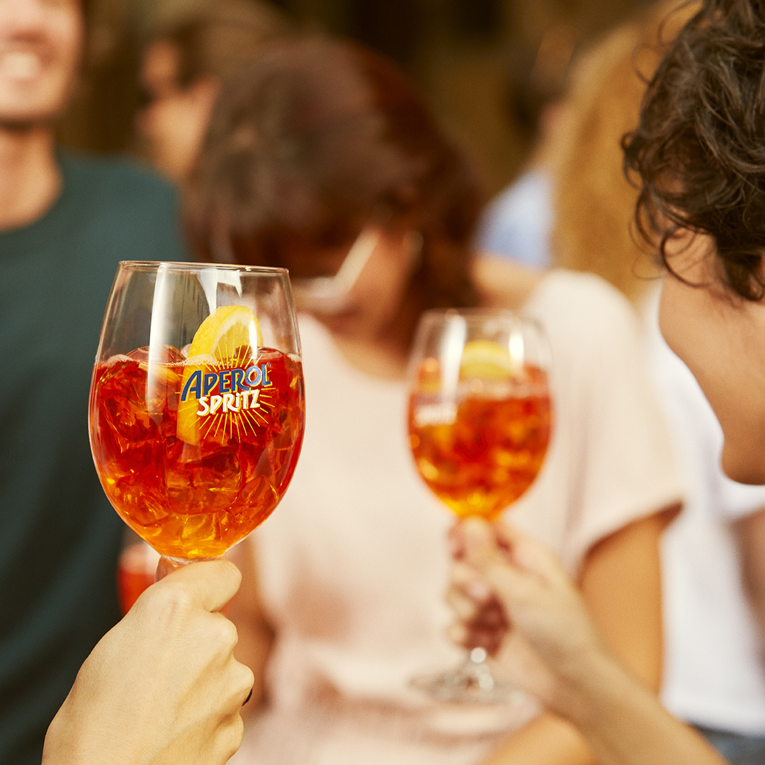 Toasting Aperol Spritz Cocktails At S&L