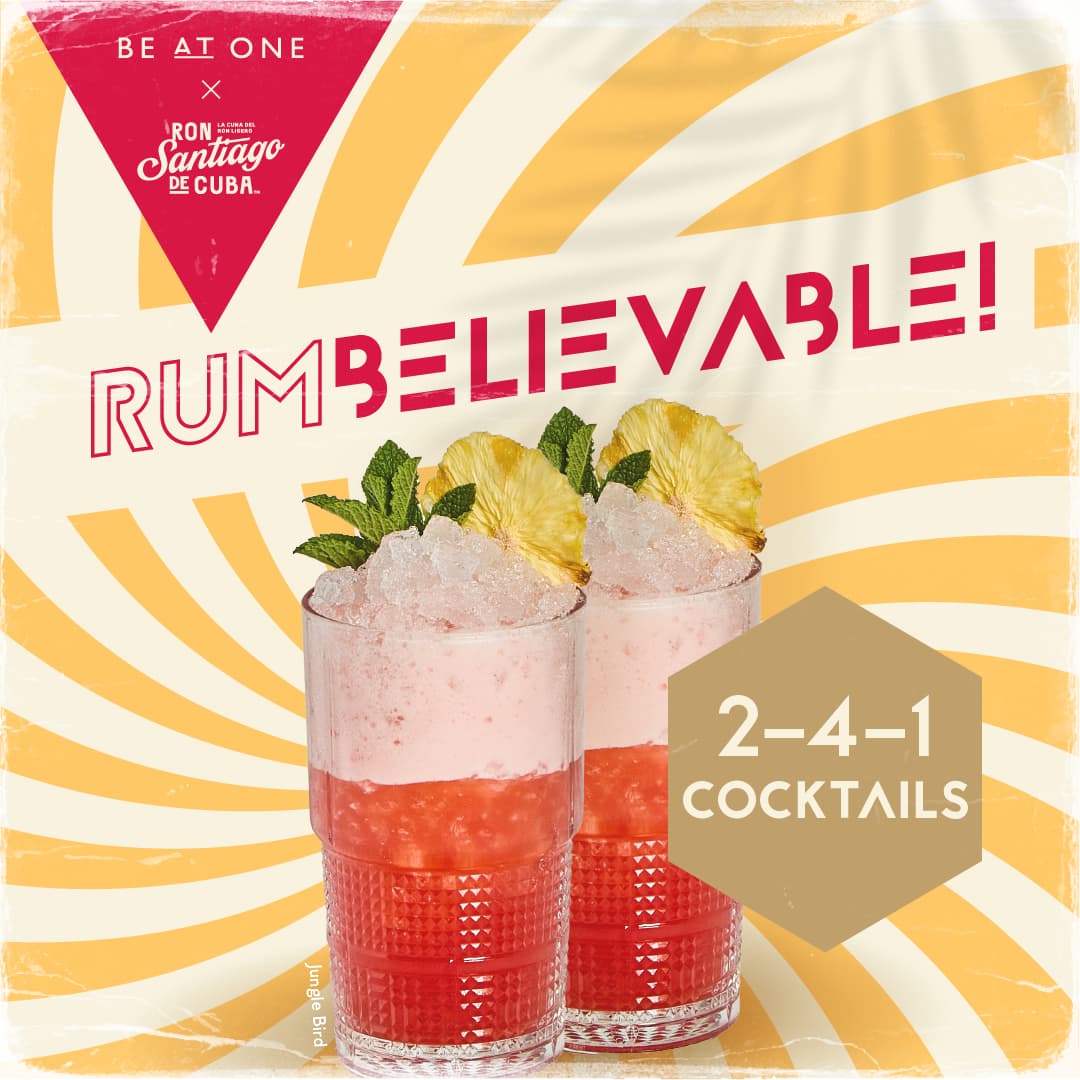 Rumbelievable 2 for 1 cocktails