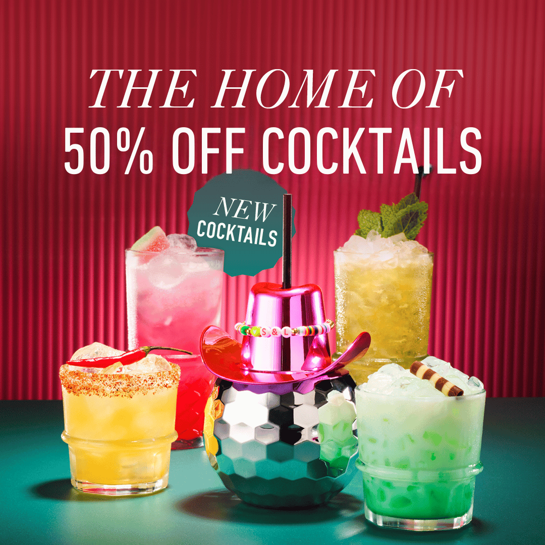 50% Off Cocktails at Slug And Lettuce Edinburgh George St