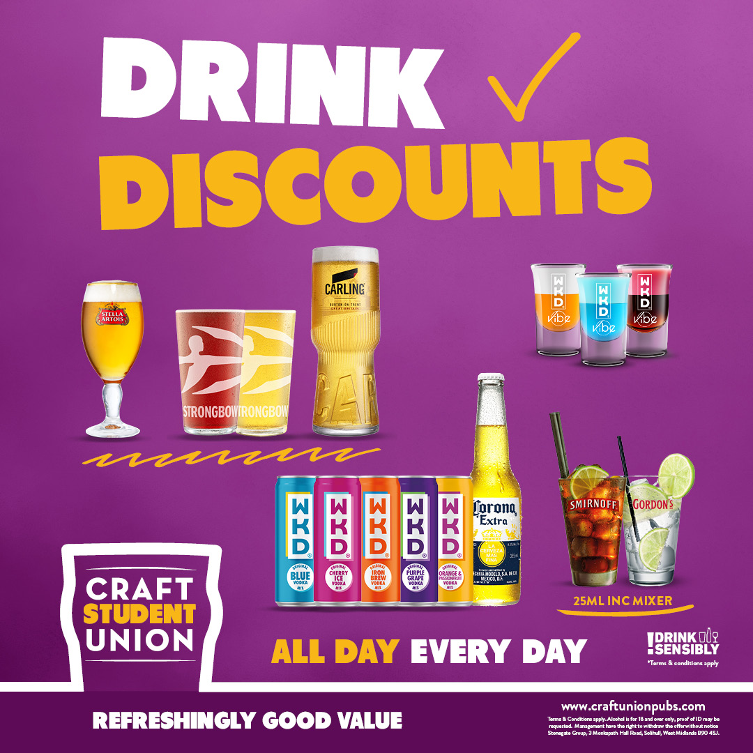 Student Deals at Market Tavern Hanley