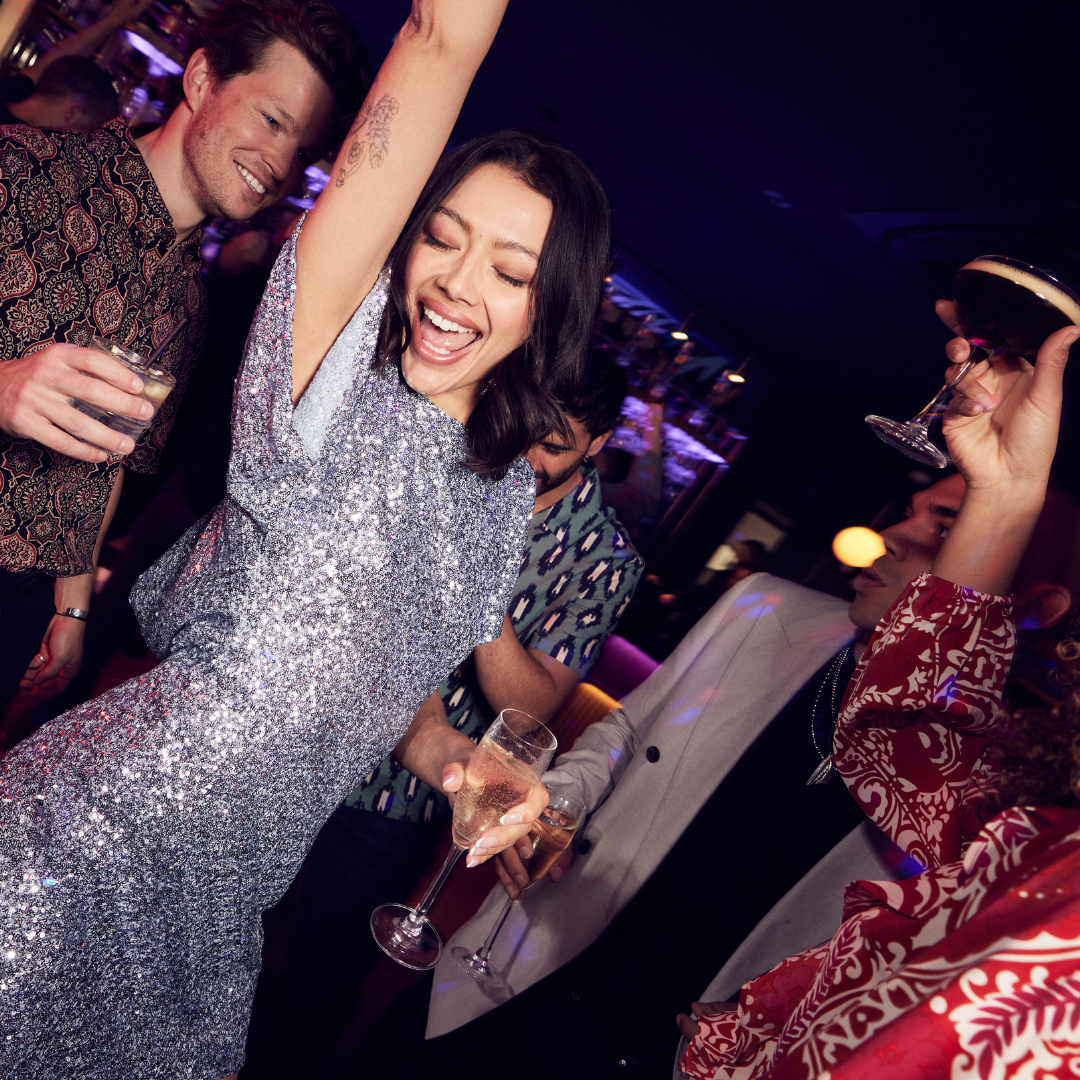 Woman dancing in Slug and Lettuce Glasgow