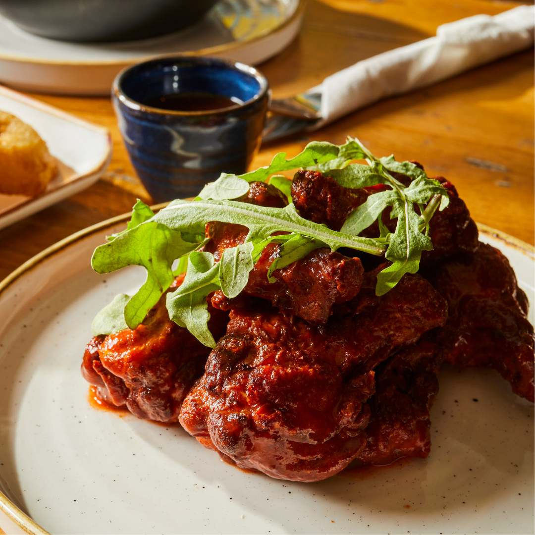 Bowl of chicken wings