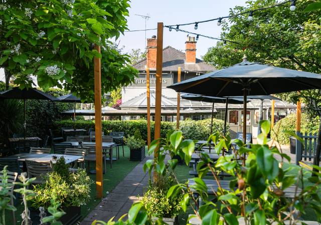 Beer Garden at Cricketers Row Town Beer Garden at Cricketers Row Town