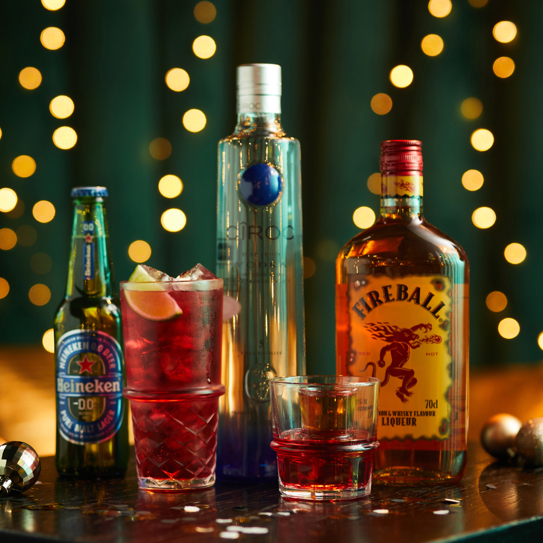 Enjoy a Ciroc Vodka with Limited Edition Red Bull Pink Forest Fruits this Christmas