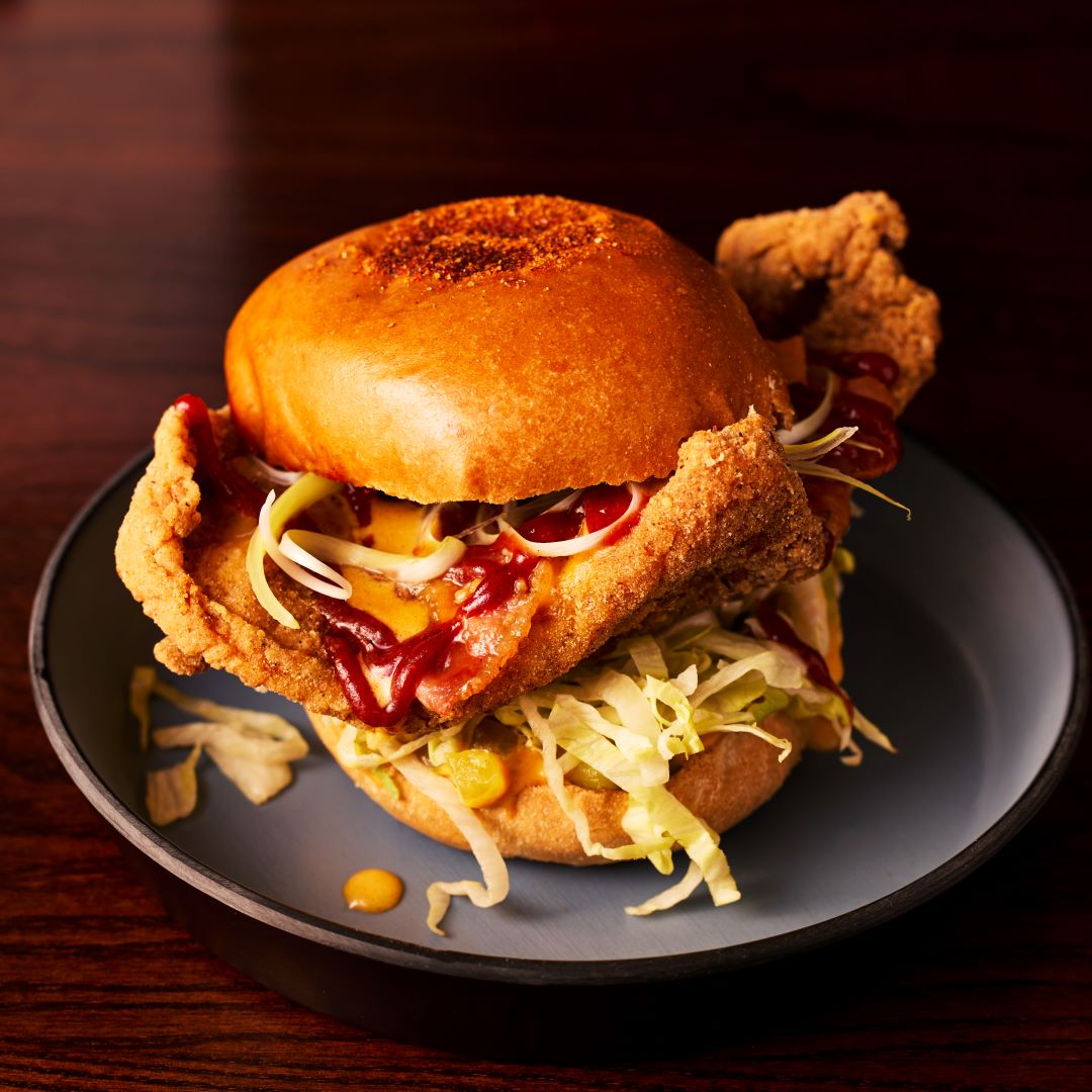 Christmas chicken burger