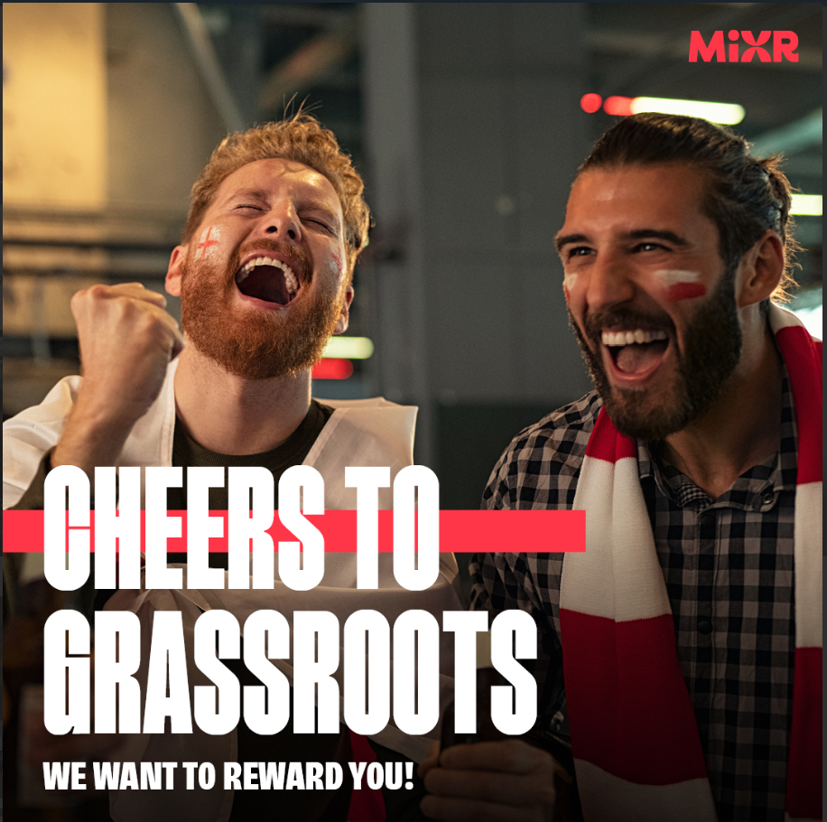 England fans cheering